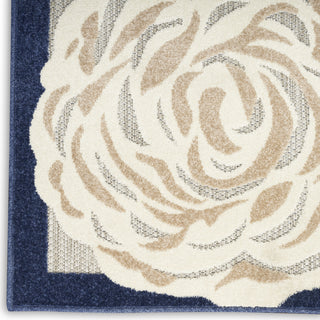 Nourison Aloha ALH32 Blue/Grey Area Rug Detail Image