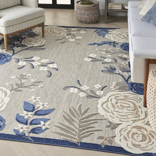 Nourison Aloha ALH32 Blue/Grey Area Rug Detail Image