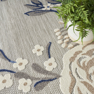 Nourison Aloha ALH32 Blue/Grey Area Rug Detail Image