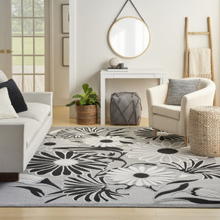 Nourison Aloha ALH33 Black White Area Rug Main Image