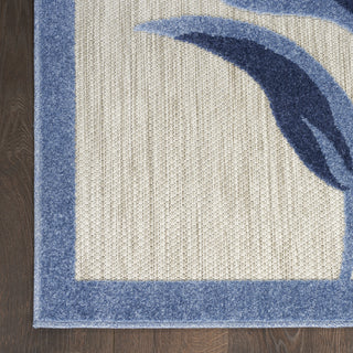 Nourison Aloha ALH33 Blue/Grey Area Rug Detail Image