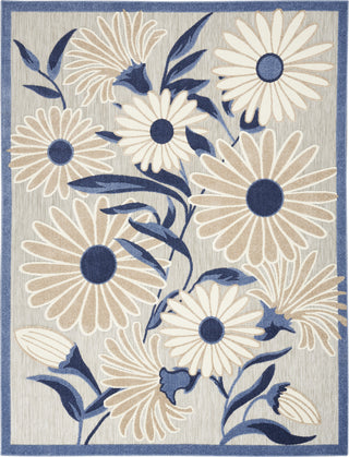 Nourison Aloha ALH33 Blue/Grey Area Rug Detail Image