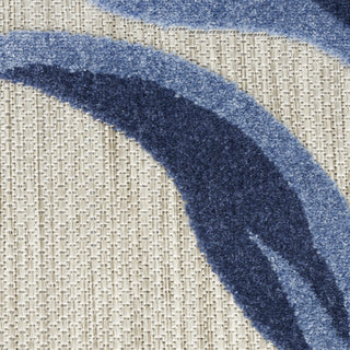 Nourison Aloha ALH33 Blue/Grey Area Rug Detail Image