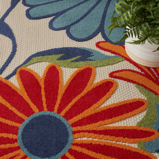 Nourison Aloha ALH33 Multicolor Area Rug Detail Image