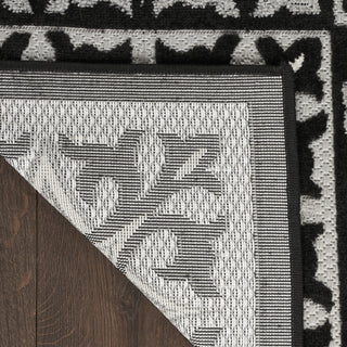 Nourison Aloha ALH34 Black White Area Rug Detail Image