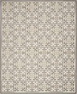 Nourison Aloha ALH34 Ivory/Grey Area Rug Detail Image