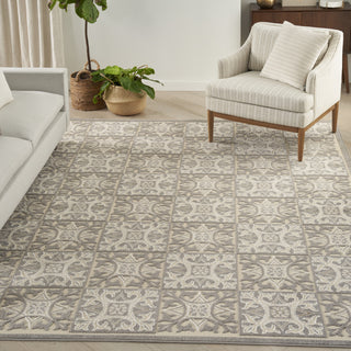 Nourison Aloha ALH34 Ivory/Grey Area Rug Detail Image