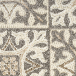 Nourison Aloha ALH34 Ivory/Grey Area Rug Detail Image