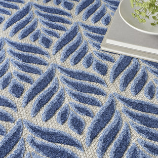 Nourison Aloha ALH35 Blue Area Rug Detail Image