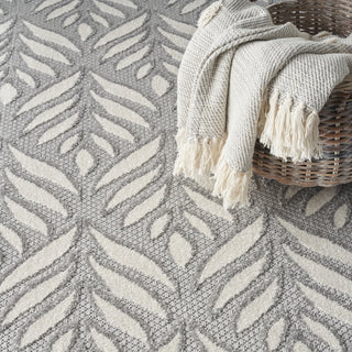 Nourison Aloha ALH35 Grey Area Rug Detail Image