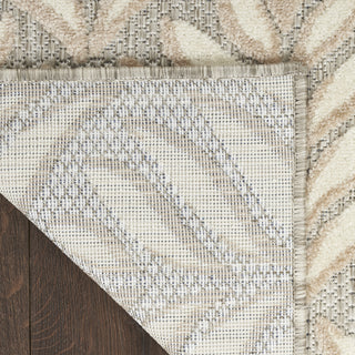 Nourison Aloha ALH35 Ivory/Grey Area Rug Detail Image