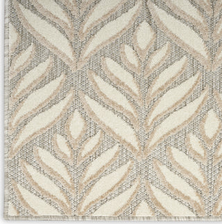 Nourison Aloha ALH35 Ivory/Grey Area Rug Detail Image