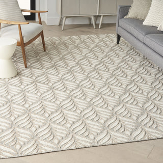 Nourison Aloha ALH35 Ivory/Grey Area Rug Detail Image