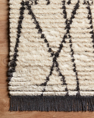 Loloi Alice ALI-01 Cream/Charcoal Area Rug by Chris Loves Julia Corner On Wood