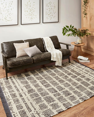 Chris Loves Julia x Loloi Alice ALI-02 Cream/Charcoal Area Rug Lifestyle Image Feature