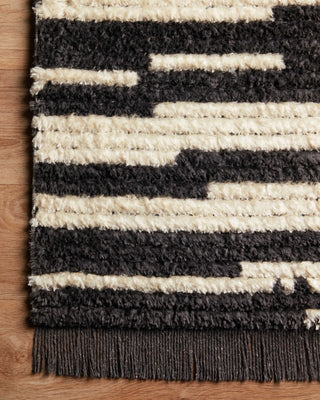 Loloi Alice ALI-03 Cream/Charcoal Area Rug by Chris Loves Julia Corner On Wood