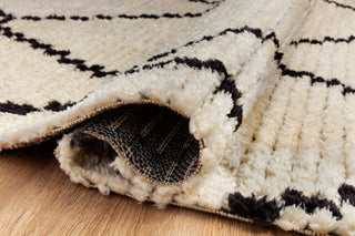 Loloi Alice ALI-04 Cream/Charcoal Area Rug by Chris Loves Julia Rolled