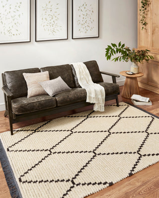 Chris Loves Julia x Loloi Alice ALI-04 Cream/Charcoal Area Rug Lifestyle Image Feature