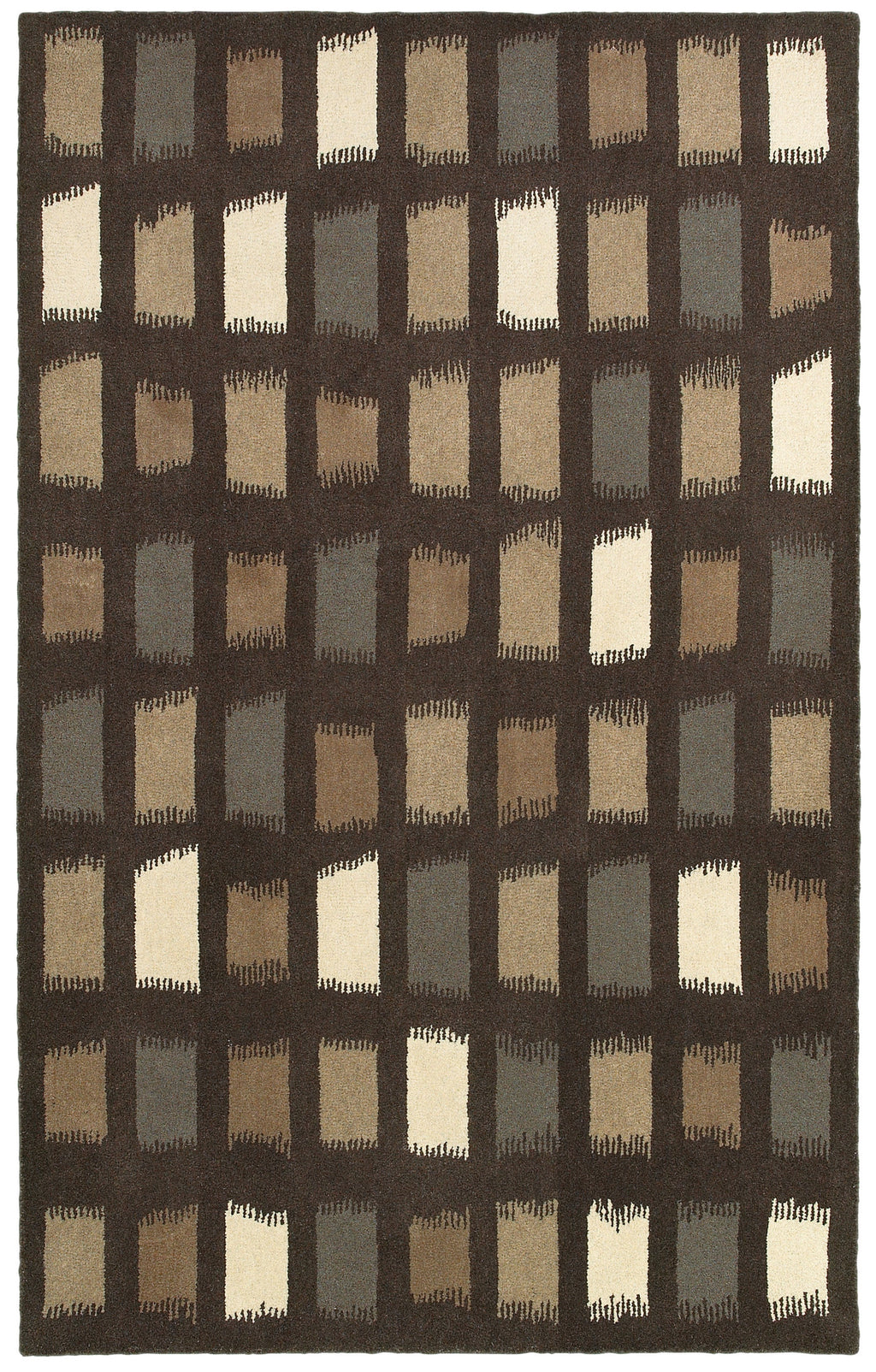 LR Resources Allure 03820 Chocolate Hand Woven Area Rug 5' x 7' 9''
