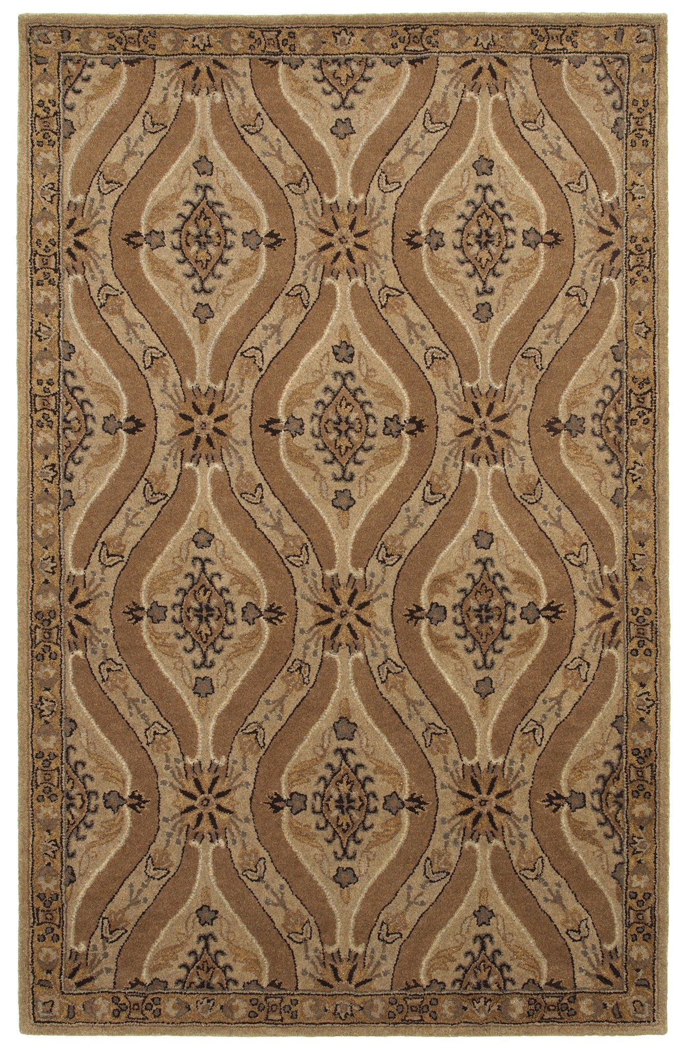 LR Resources Allure 03832 Oatmeal Area Rug