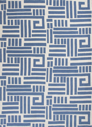 KAS Allure 4071 Blue/Ivory Visions Hand Tufted Area Rug