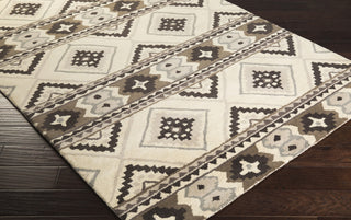 Surya Albuquerque ALQ-402 Light Gray Hand Tufted Area Rug 5x8 Corner