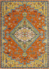 Nourison Allur ALR01 Orange Multicolor Area Rug