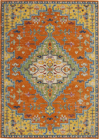 Nourison Allur ALR01 Orange Multicolor Area Rug