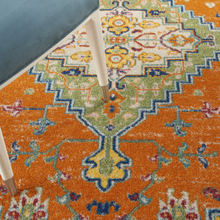 Nourison Allur ALR01 Orange Multicolor Area Rug