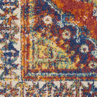 Nourison Allur ALR02 Orange Multicolor Area Rug