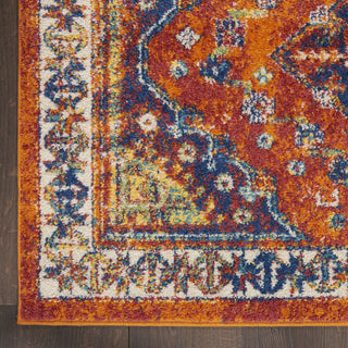 Nourison Allur ALR02 Orange Multicolor Area Rug