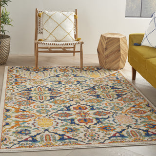 Nourison Allur ALR03 Ivory Multicolor Area Rug Room Scene