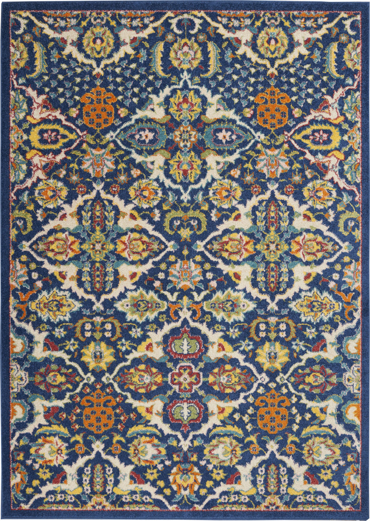 Nourison Allur ALR03 Navy Multicolor Area Rug