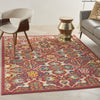 Nourison Allur ALR03 Red Multicolor Area Rug