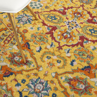 Nourison Allur ALR03 Yellow/Multi Area Rug Texture Image