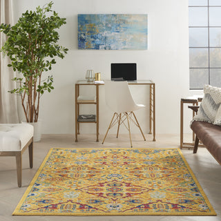 Nourison Allur ALR03 Yellow/Multi Area Rug Texture Image