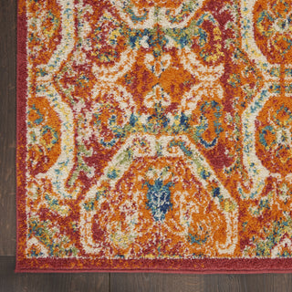 Nourison Allur ALR05 Red Multicolor Area Rug