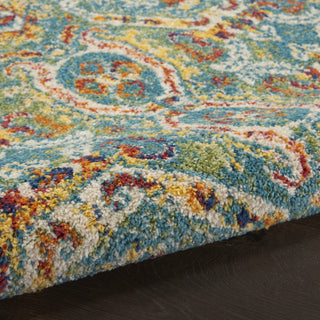 Nourison Allur ALR05 Turquoise Multicolor Area Rug