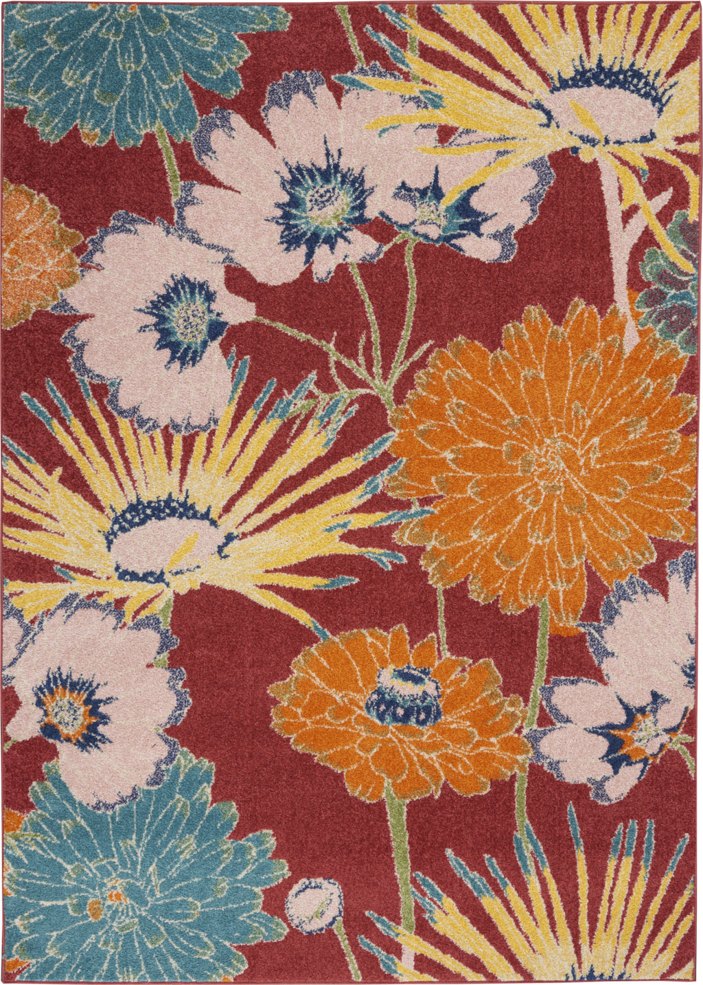 Nourison Allur ALR06 Red Multicolor Area Rug – Incredible Rugs and Decor