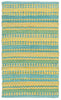 LR Resources Altair 03349 Blue/Yellow Area Rug 5' X 8'