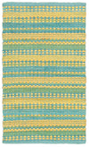 LR Resources Altair 03349 Blue/Yellow Area Rug 5' X 8'