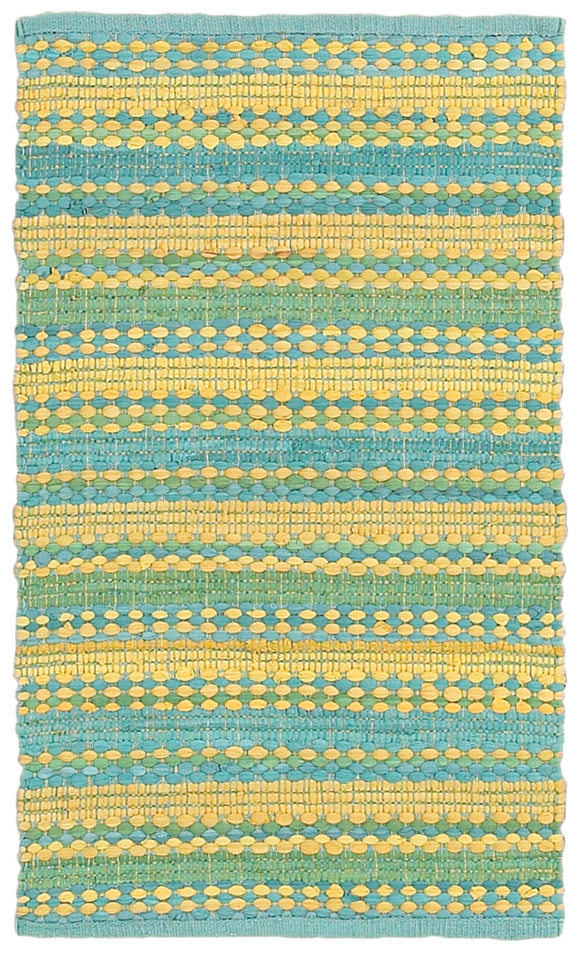 LR Resources Altair 03349 Blue/Yellow Area Rug