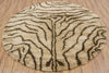 Chandra Amazon AMA-5601 Tan/Brown Area Rug Round