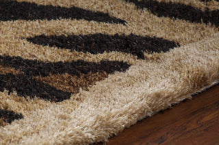 Chandra Amazon AMA-5603 Tan/Gold/Brown/Black Area Rug Detail