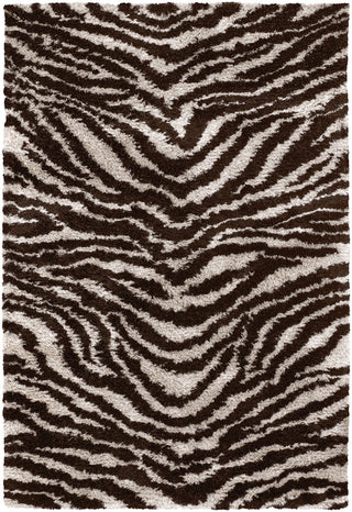 Chandra Amazon AMA-5604 White/Brown/Black Area Rug main image