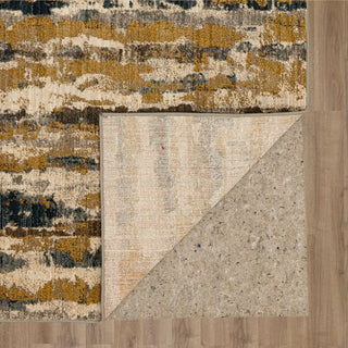 Karastan Expressions Amalgamate Gold Area Rug by Scott Living Back Image