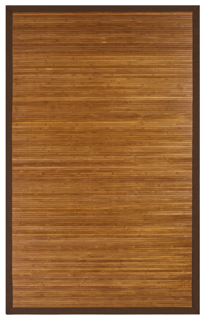 JazzyFloors Bamboo 0031 Contemporary Chocolate Area Rug main image