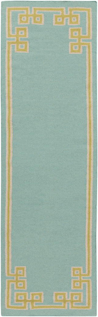 Surya Alameda AMD-1010 Aqua Area Rug by Beth Lacefield 2'6'' x 8' Runner