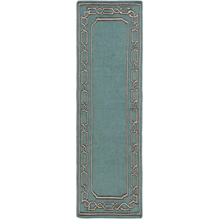 Surya Alameda AMD-1057 Teal Area Rug by Beth Lacefield 2'6'' x 8' Runner