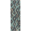 Surya Alameda AMD-1063 Teal Area Rug by Beth Lacefield 2'6'' x 8' Runner